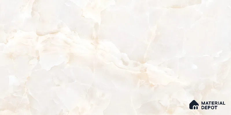 Marble Floor & Wall Tile TL 12729 C Moon Onyx Crema 4 ft x 2 ft Glossy Finish Vitrified Tile - 8 mm | 5 Random Design