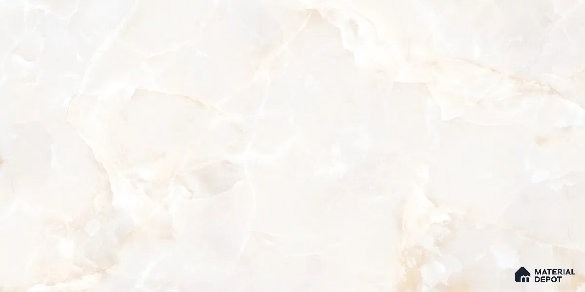 Marble Floor & Wall Tile TL 12729 C Moon Onyx Crema 4 ft x 2 ft Glossy Finish Vitrified Tile - 8 mm | 5 Random Design