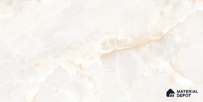 Marble Floor & Wall Tile TL 12729 C Moon Onyx Crema 4 ft x 2 ft Glossy Finish Vitrified Tile - 8 mm | 5 Random Design
