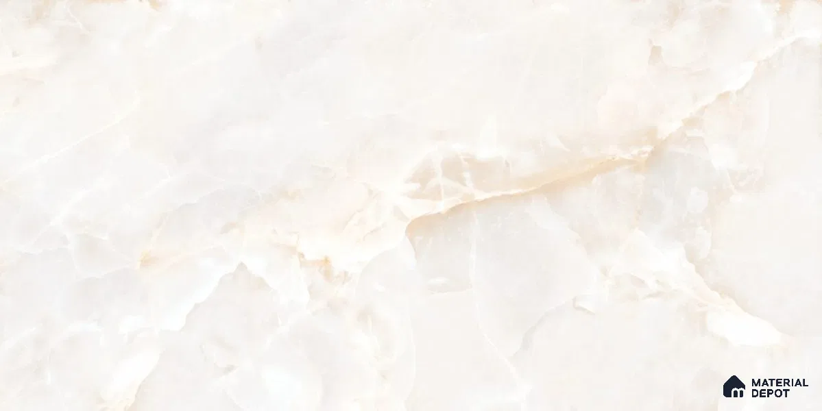 Marble Floor & Wall Tile TL 12729 C Moon Onyx Crema 4 ft x 2 ft Glossy Finish Vitrified Tile - 8 mm | 5 Random Design
