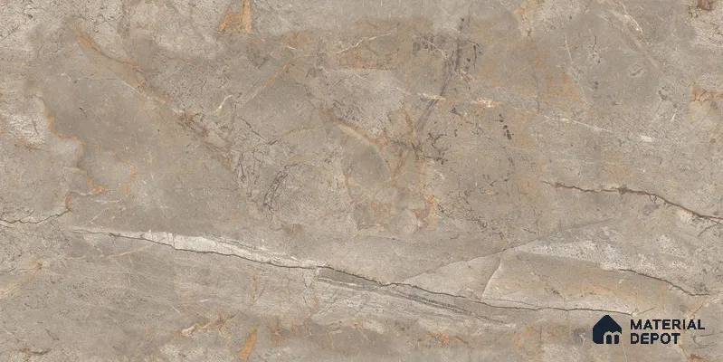 Endless Marble Floor & Wall Tile TL 12735 Bronze River 4 ft x 2 ft Glossy Finish Vitrified Tile - 8 mm | 4 Random Design