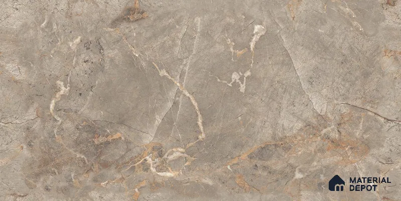 Endless Marble Floor & Wall Tile TL 12735 Bronze River 4 ft x 2 ft Glossy Finish Vitrified Tile - 8 mm | 4 Random Design