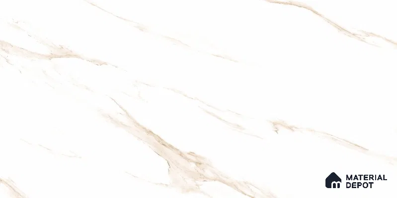 Marble Floor & Wall Tile TL 12720 Afyon Brown 4 ft x 2 ft Glossy Finish Vitrified Tile - 8 mm | 9 Random Design