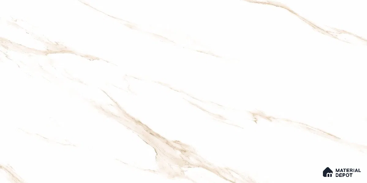 Marble Floor & Wall Tile TL 12720 Afyon Brown 4 ft x 2 ft Glossy Finish Vitrified Tile - 8 mm | 9 Random Design