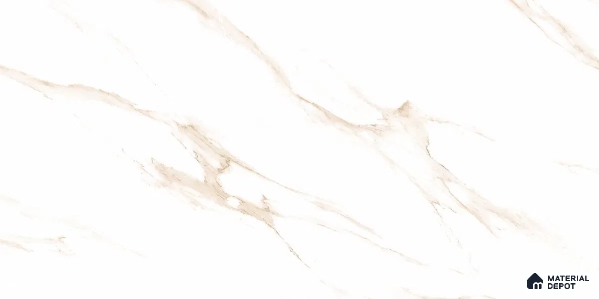 Marble Floor & Wall Tile TL 12720 Afyon Brown 4 ft x 2 ft Glossy Finish Vitrified Tile - 8 mm | 9 Random Design
