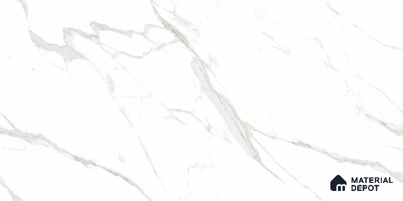 Endless Marble Floor & Wall Tile TL 12730 Crystal Statuario 4 ft x 2 ft Glossy Finish Vitrified Tile - 8 mm | 4 Random Design
