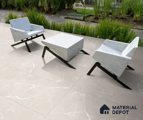 Marble Wall & Floor Tile TL 13433 Crystal Prime Argent 4 ft x 2 ft Glossy Finish Vitrified Tile - 9 mm | 3 Random Design | Suitable For Kitchen, Bathroom, Balcony