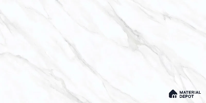 Marble Floor & Wall Tile TL 12743 Alicante Polar 4 ft x 2 ft Carving Matte Finish Vitrified Tile - 9 mm | 4 Random Design