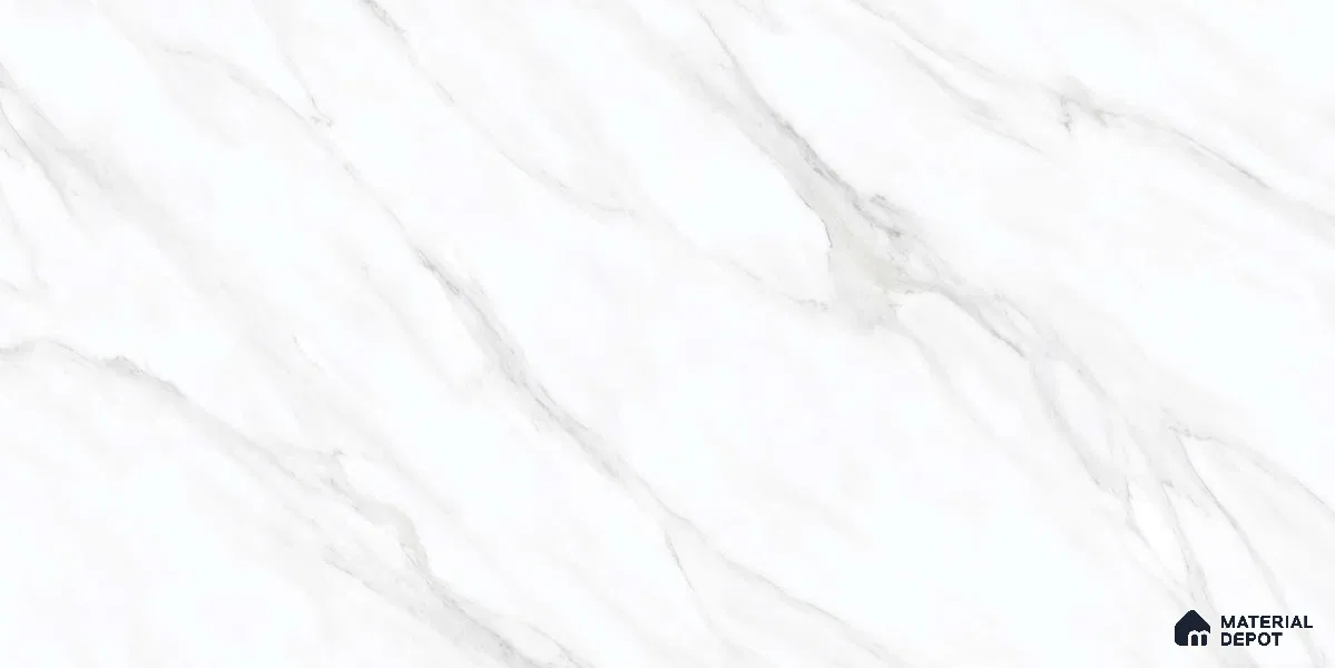 Marble Floor & Wall Tile TL 12743 Alicante Polar 4 ft x 2 ft Carving Matte Finish Vitrified Tile - 9 mm | 4 Random Design