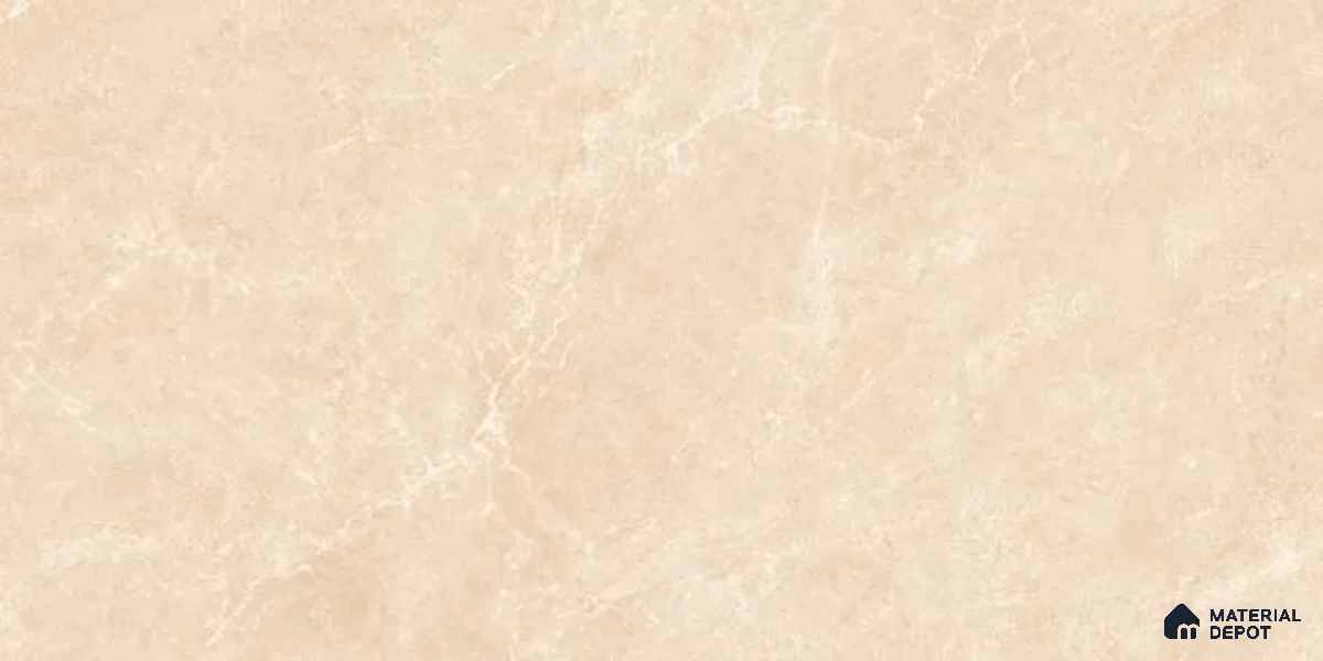 Marble Floor & Wall Tile TL 12704 Glina Beige 4 ft x 2 ft Glossy Finish Vitrified Tile - 9 mm | 6 Random Design