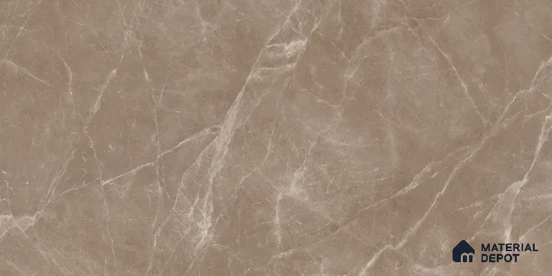 Marble Floor & Wall Tile TL 12706 B Rovat Brown 4 ft x 2 ft Glossy Finish Vitrified Tile - 9 mm | 5 Random Design