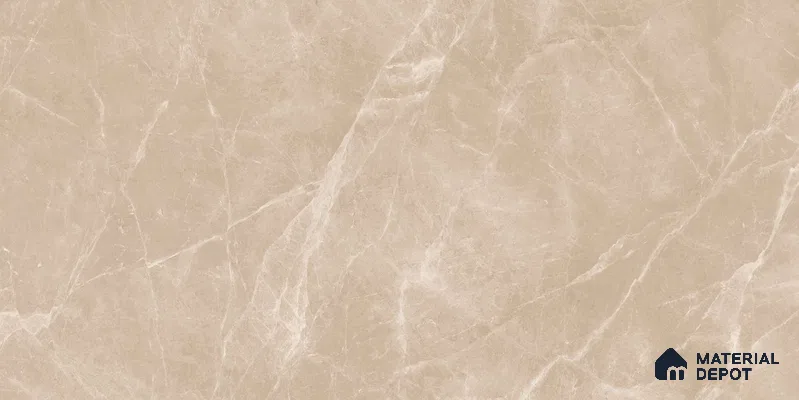 Marble Floor & Wall Tile TL 12706 Rovat Beige 4 ft x 2 ft Glossy Finish Vitrified Tile - 9 mm | 5 Random Design
