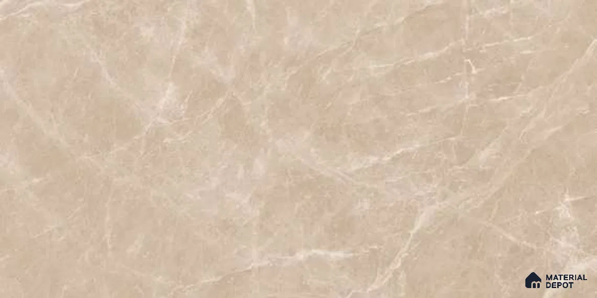 Marble Floor & Wall Tile TL 12706 Rovat Beige 4 ft x 2 ft Glossy Finish Vitrified Tile - 9 mm | 5 Random Design