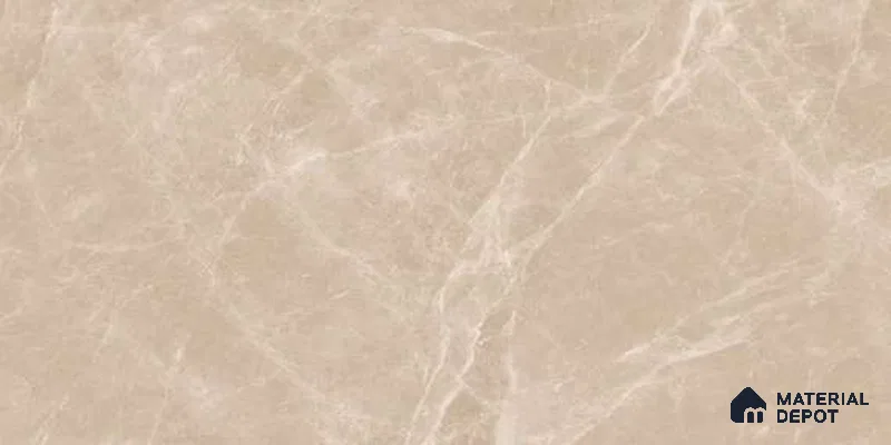 Marble Floor & Wall Tile TL 12706 Rovat Beige 4 ft x 2 ft Glossy Finish Vitrified Tile - 9 mm | 5 Random Design