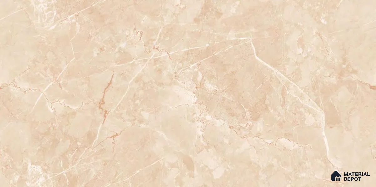 Marble Floor & Wall Tile TL 12715 Infy Ivory 4 ft x 2 ft Glossy Finish Vitrified Tile - 9 mm | 4 Random Design