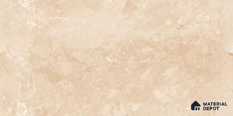 Marble Floor & Wall Tile TL 12715 Infy Ivory 4 ft x 2 ft Glossy Finish Vitrified Tile - 9 mm | 4 Random Design