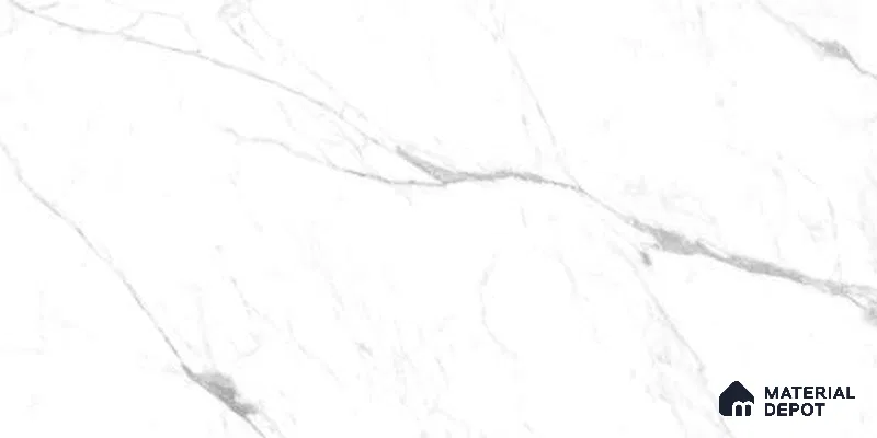 Marble Floor & Wall Tile TL 12700 Liski Statuario 4 ft x 2 ft Glossy Finish Vitrified Tile - 9 mm | 6 Random Design