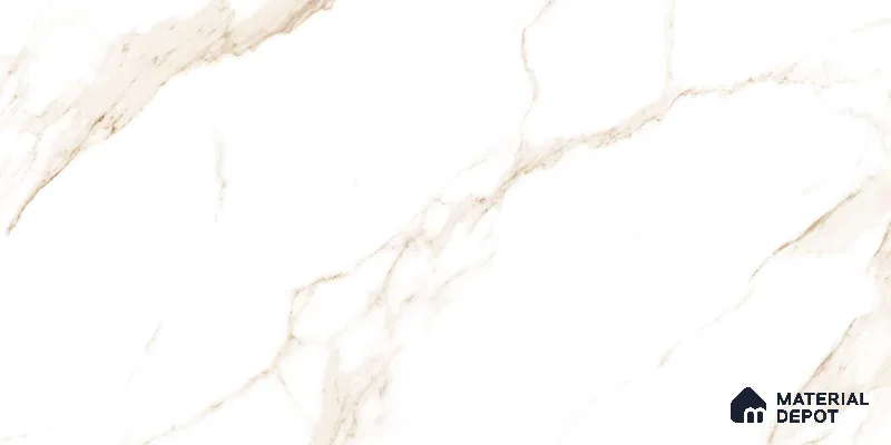 Marble Floor & Wall Tile TL 12742 Alaska Gold 4 ft x 2 ft Carving Matte Finish Vitrified Tile - 9 mm | 4 Random Design