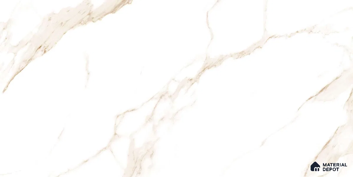 Marble Floor & Wall Tile TL 12742 Alaska Gold 4 ft x 2 ft Carving Matte Finish Vitrified Tile - 9 mm | 4 Random Design