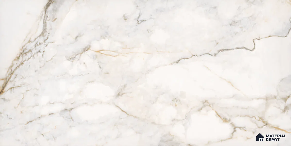 Marble Floor & Wall Tile TL 12781 Eagle Gold 4 ft x 2 ft Carving Matte Finish Vitrified Tile - 9 mm | 6 Random Design