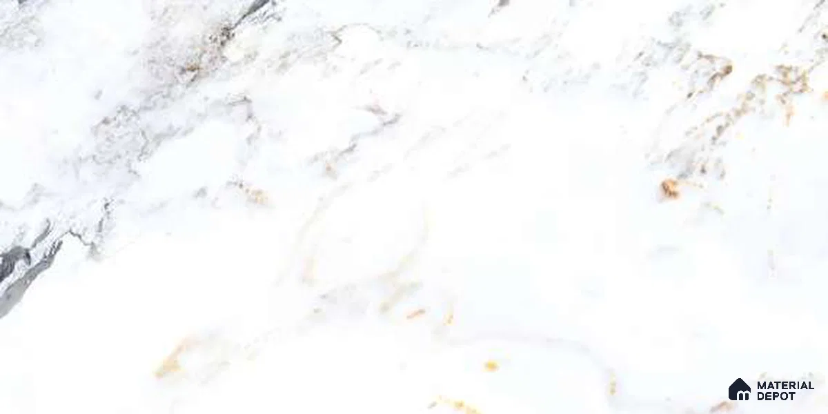 Marble Floor & Wall Tile TL 12699 Glacier Snowflake 4 ft x 2 ft Glossy Finish Vitrified Tile - 9 mm | 4 Random Design