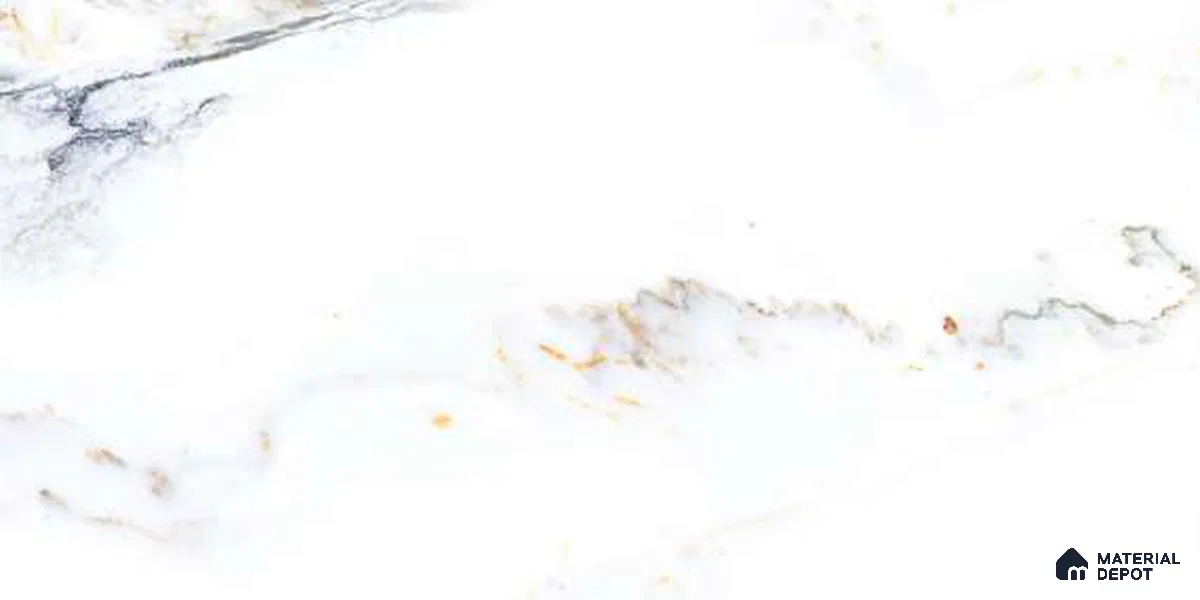 Marble Floor & Wall Tile TL 12699 Glacier Snowflake 4 ft x 2 ft Glossy Finish Vitrified Tile - 9 mm | 4 Random Design