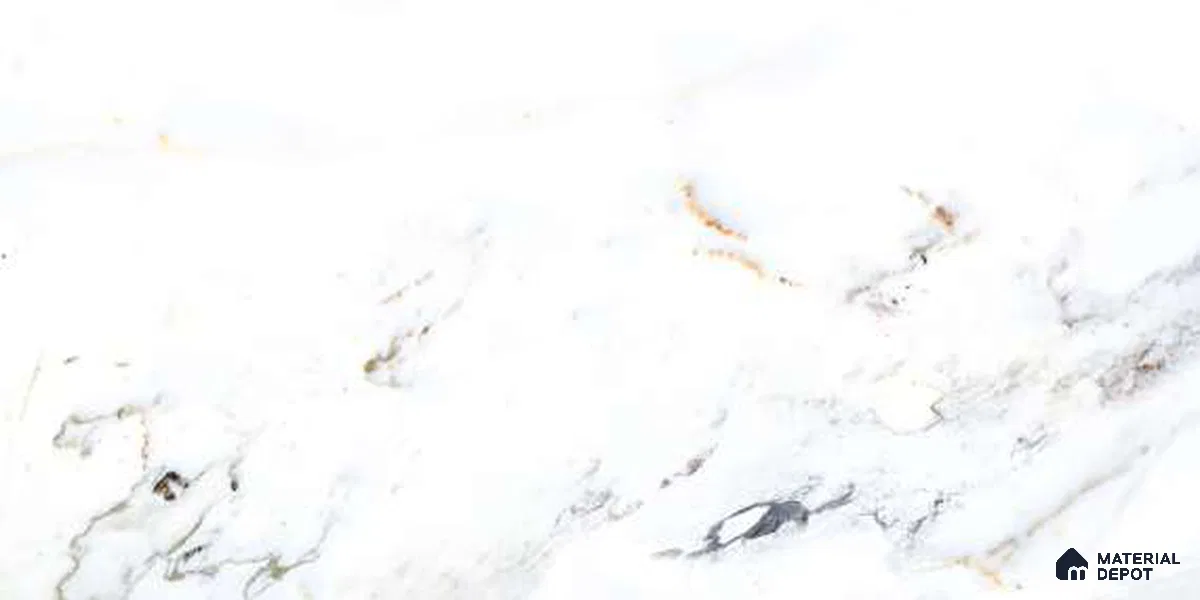 Marble Floor & Wall Tile TL 12699 Glacier Snowflake 4 ft x 2 ft Glossy Finish Vitrified Tile - 9 mm | 4 Random Design
