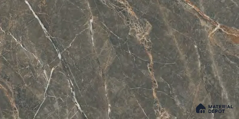 Marble Floor & Wall Tile TL 12709 Indus Nut 4 ft x 2 ft Glossy Finish Vitrified Tile - 9 mm | 4 Random Design