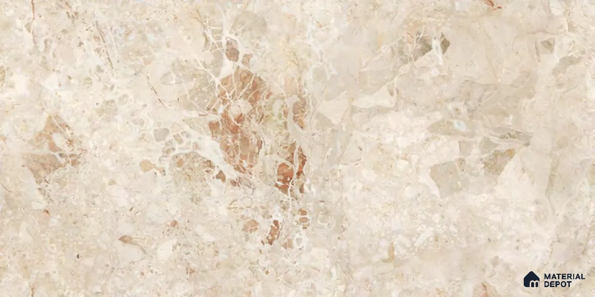 Marble Floor & Wall Tile TL 12716 Infy Rosa 4 ft x 2 ft Glossy Finish Vitrified Tile - 9 mm | 4 Random Design