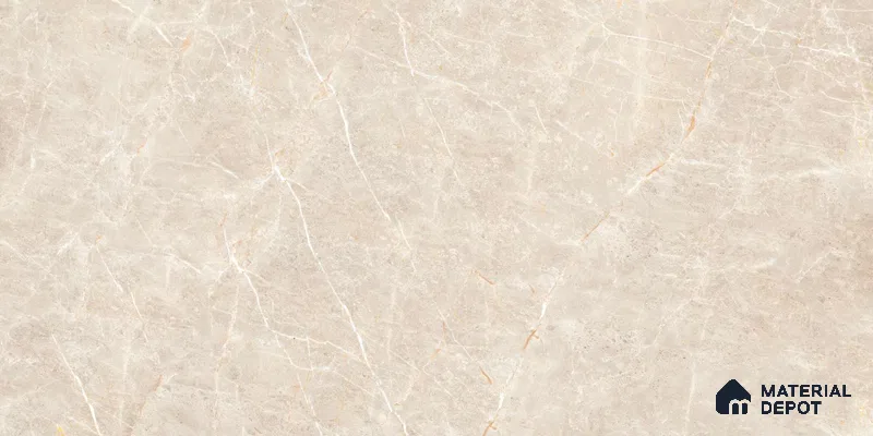 Marble Floor & Wall Tile TL 12747 Rocher Ivory 4 ft x 2 ft Carving Matte Finish Vitrified Tile - 9 mm | 4 Random Design