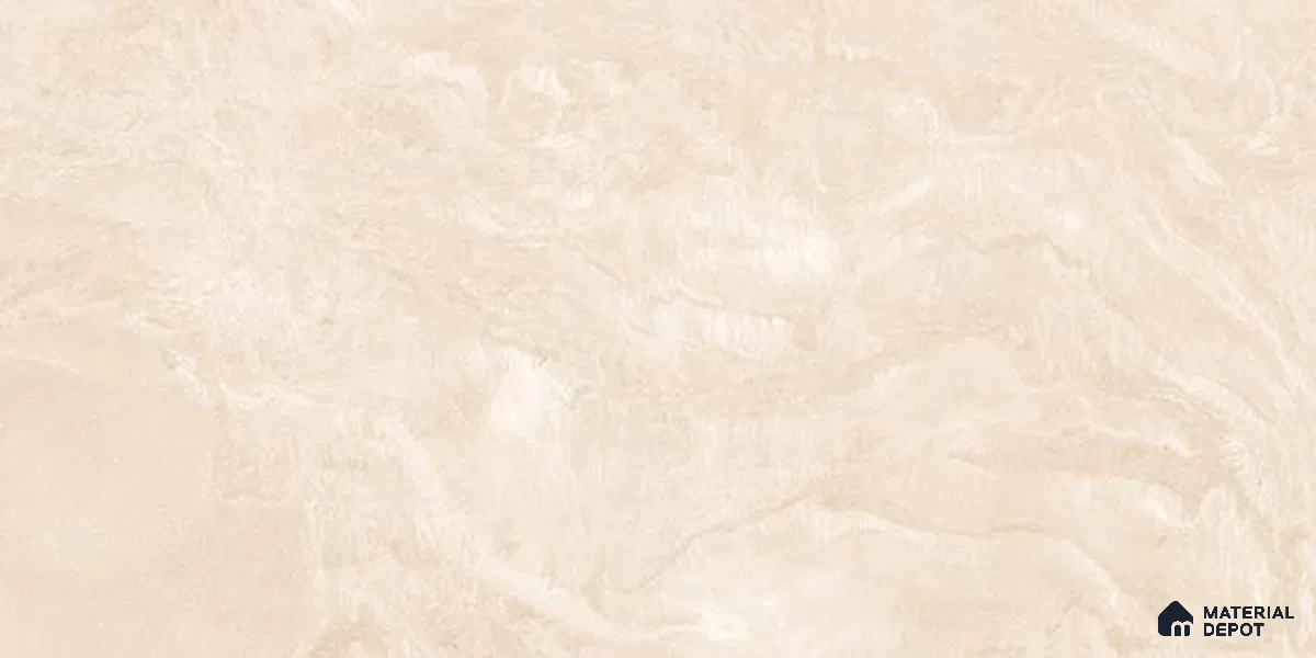 Marble Floor & Wall Tile TL 12703 Arctic Beige 4 ft x 2 ft Glossy Finish Vitrified Tile - 9 mm | 6 Random Design