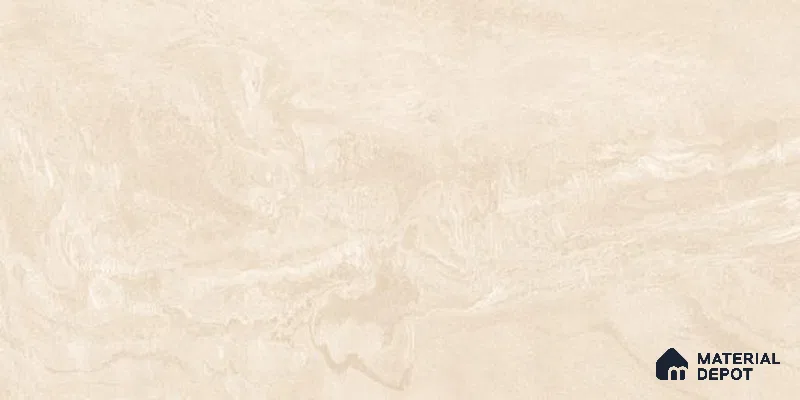 Marble Floor & Wall Tile TL 12703 Arctic Beige 4 ft x 2 ft Glossy Finish Vitrified Tile - 9 mm | 6 Random Design
