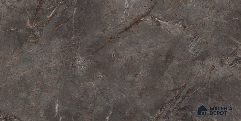 Marble Floor & Wall Tile TL 12785 Zorani Nero 4 ft x 2 ft Carving Matte Finish Vitrified Tile - 9 mm | 6 Random Design