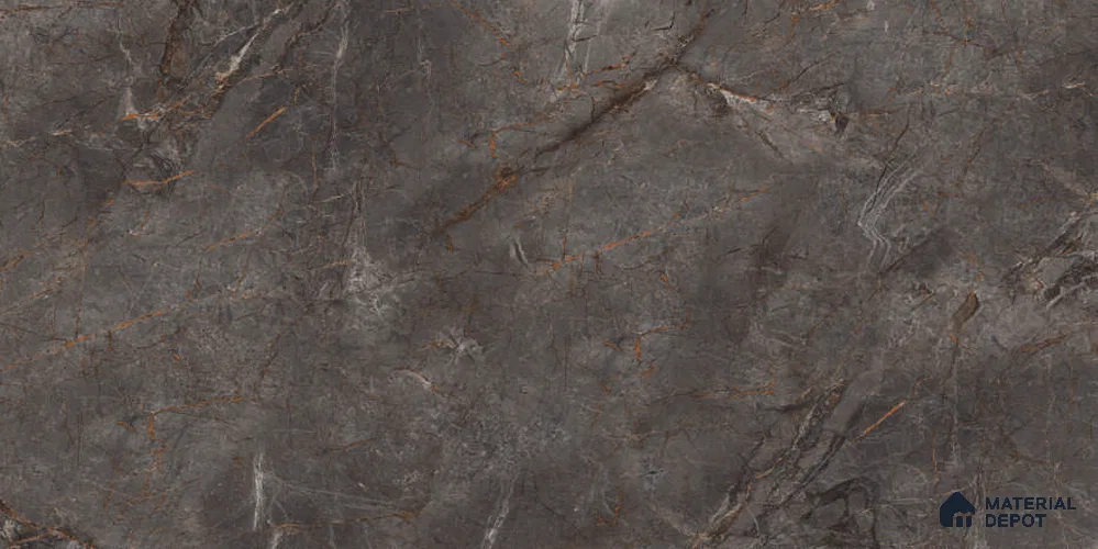 Marble Floor & Wall Tile TL 12785 Zorani Nero 4 ft x 2 ft Carving Matte Finish Vitrified Tile - 9 mm | 6 Random Design