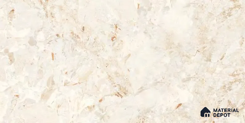Marble Floor & Wall Tile TL 12707 B Rebbeca Cream 4 ft x 2 ft Glossy Finish Vitrified Tile - 9 mm | 3 Random Design