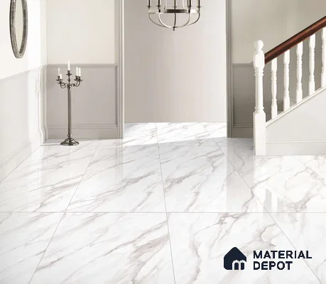 Marble Floor & Wall Tile TL 12697 Alicante Rough 4 ft x 2 ft Glossy Finish Vitrified Tile - 9 mm | 4 Random Design