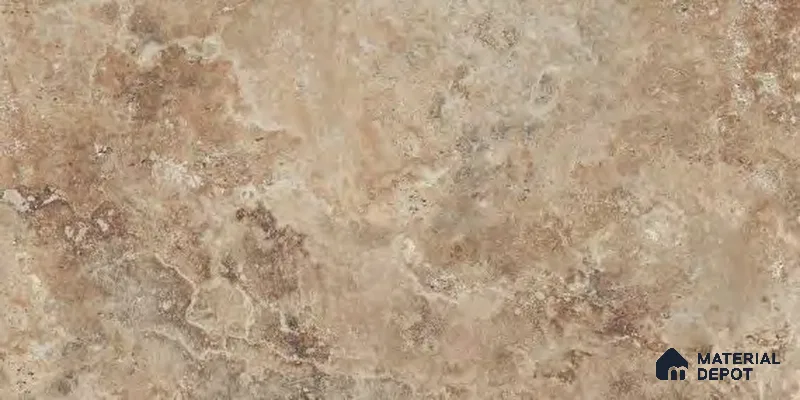 Marble Floor & Wall Tile TL 12711 B Raw Brown 4 ft x 2 ft Glossy Finish Vitrified Tile - 9 mm | 4 Random Design