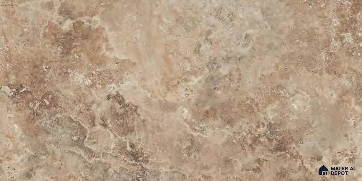 Marble Floor & Wall Tile TL 12711 B Raw Brown 4 ft x 2 ft Glossy Finish Vitrified Tile - 9 mm | 4 Random Design