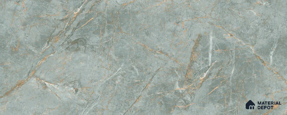 Marble Floor & Wall Tile TL 12785 D Zorani Aqua 4 ft x 2 ft Carving Matte Finish Vitrified Tile - 9 mm | 6 Random Design
