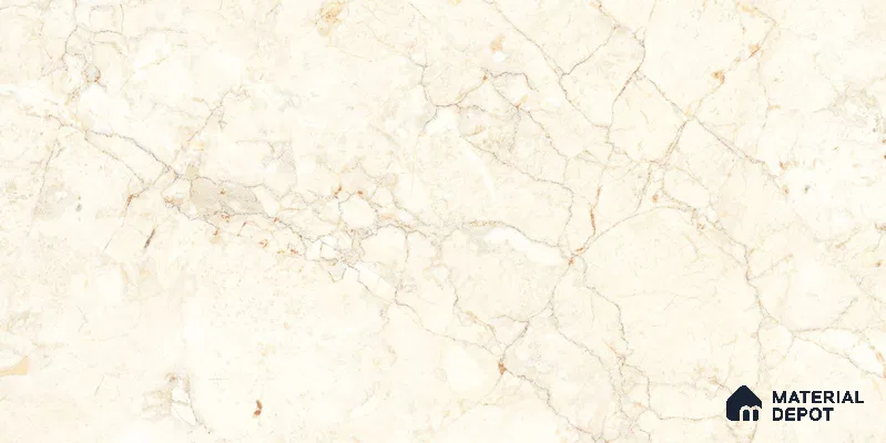 Marble Floor & Wall Tile TL 12702 Sisiliya Beige 4 ft x 2 ft Glossy Finish Vitrified Tile - 9 mm | 3 Random Design
