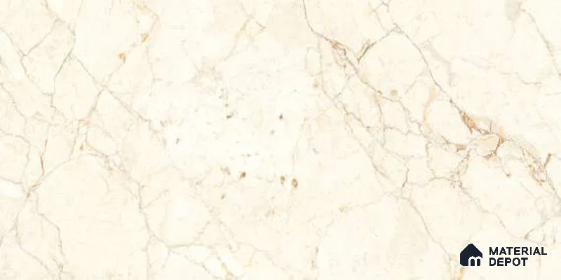 Marble Floor & Wall Tile TL 12702 Sisiliya Beige 4 ft x 2 ft Glossy Finish Vitrified Tile - 9 mm | 3 Random Design