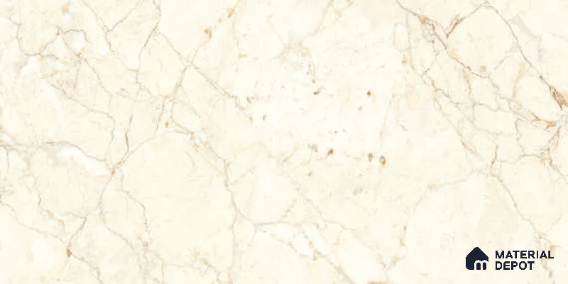 Marble Floor & Wall Tile TL 12702 Sisiliya Beige 4 ft x 2 ft Glossy Finish Vitrified Tile - 9 mm | 3 Random Design