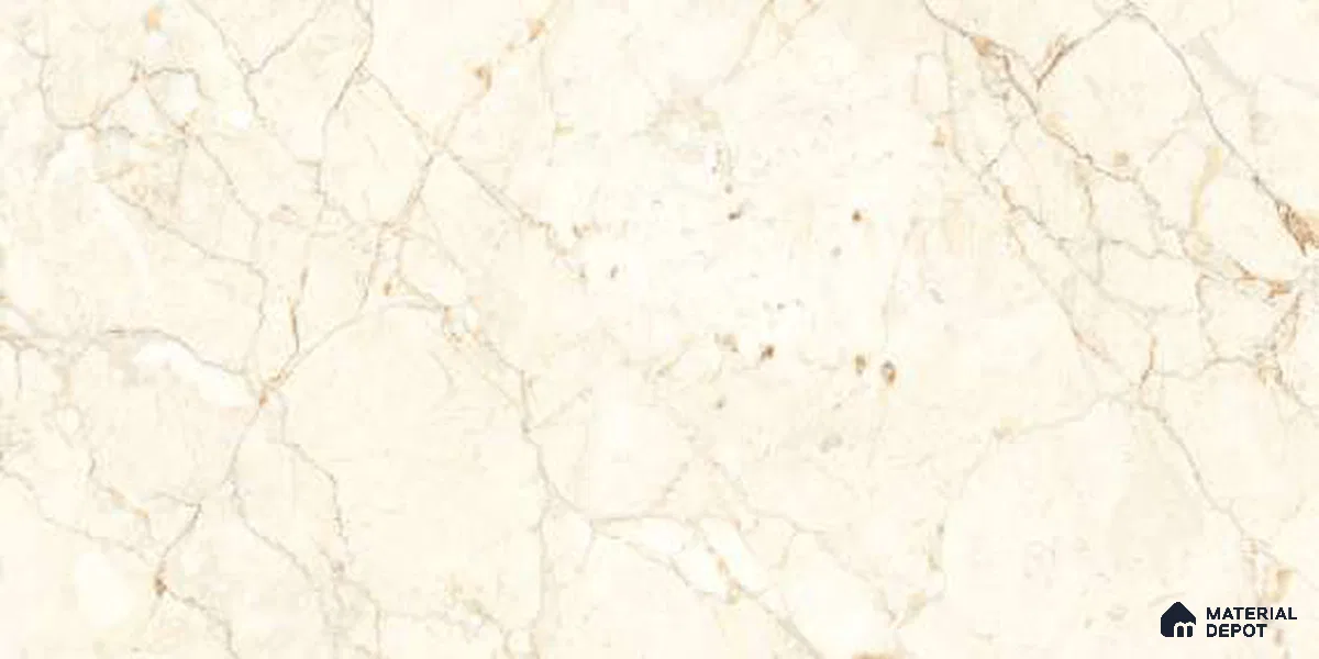 Marble Floor & Wall Tile TL 12702 Sisiliya Beige 4 ft x 2 ft Glossy Finish Vitrified Tile - 9 mm | 3 Random Design