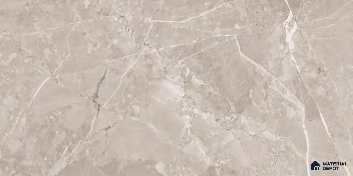 Marble Floor & Wall Tile TL 12710 Omani Rock 4 ft x 2 ft Glossy Finish Vitrified Tile - 9 mm | 4 Random Design