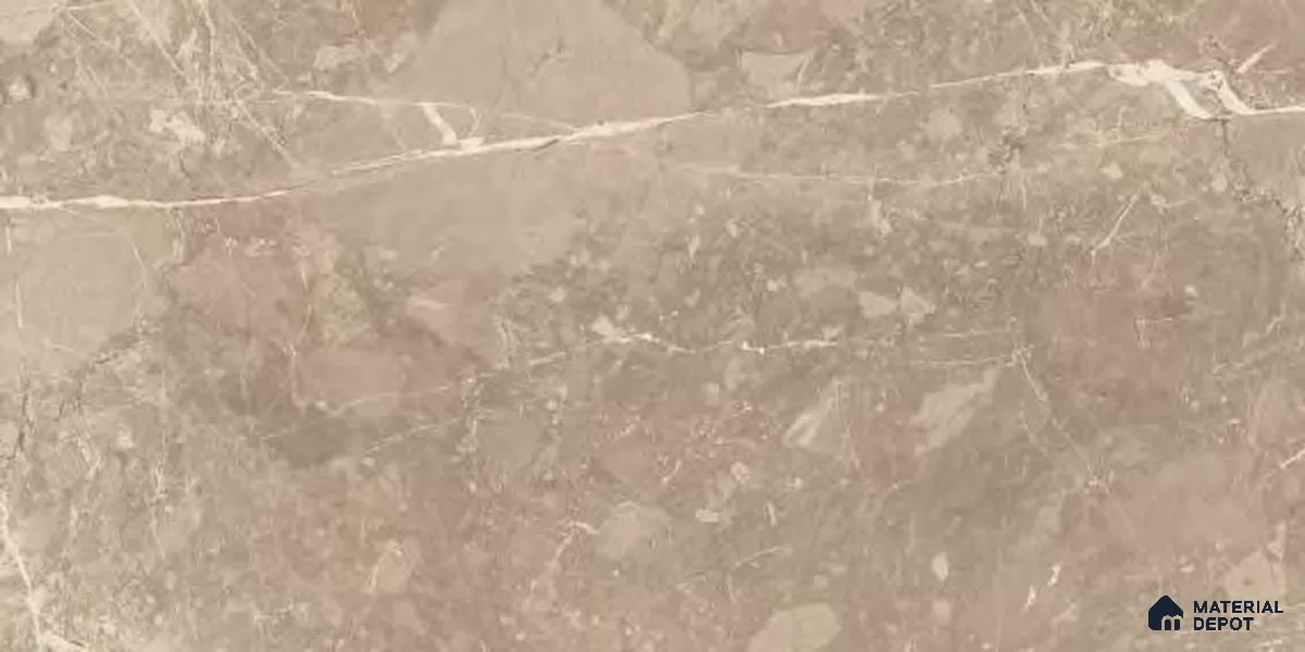 Marble Floor & Wall Tile TL 12710 C Omani Tawn 4 ft x 2 ft Glossy Finish Vitrified Tile - 9 mm | 4 Random Design