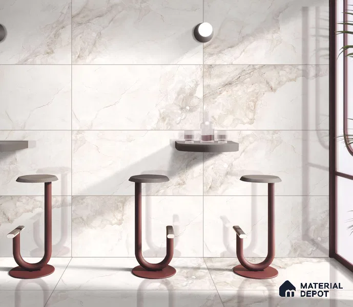 Marble Floor & Wall Tile TL 12701 Talan Natural 4 ft x 2 ft Glossy Finish Vitrified Tile - 9 mm | 4 Random Design