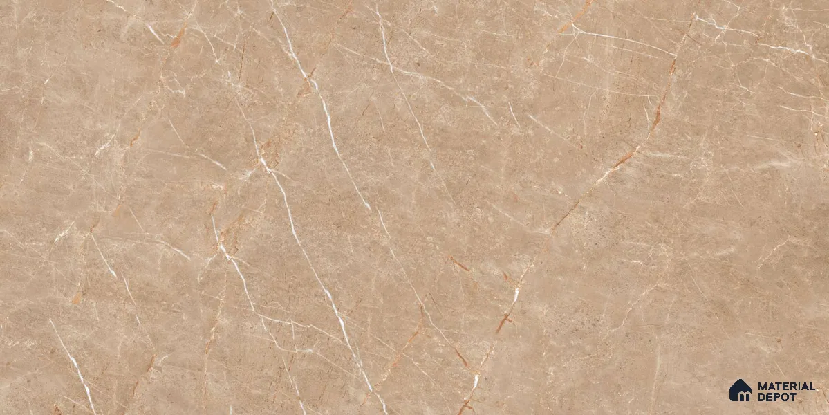 Marble Floor & Wall Tile TL 12745 Rocher Camel 4 ft x 2 ft Carving Matte Finish Vitrified Tile - 9 mm | 4 Random Design