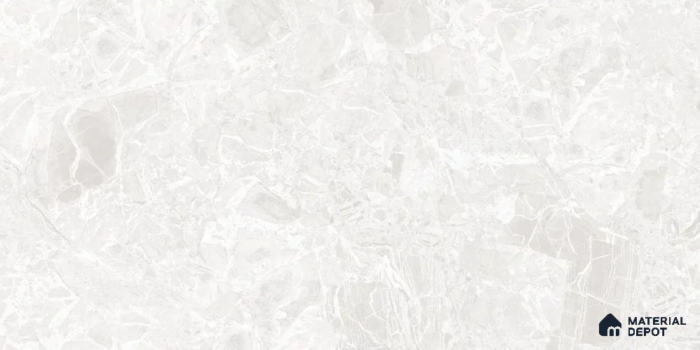 Marble Floor & Wall Tile TL 12708 B Embrace Bianco 4 ft x 2 ft Glossy Finish Vitrified Tile - 9 mm | 5 Random Design