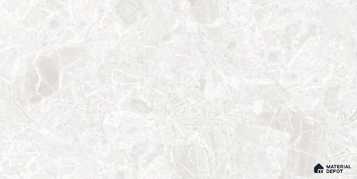 Marble Floor & Wall Tile TL 12708 B Embrace Bianco 4 ft x 2 ft Glossy Finish Vitrified Tile - 9 mm | 5 Random Design