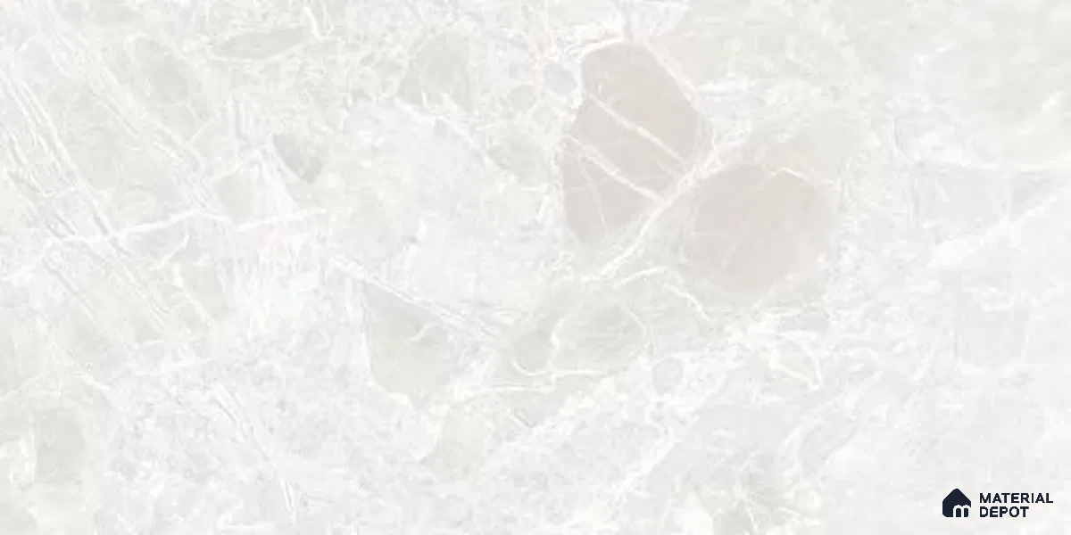 Marble Floor & Wall Tile TL 12708 B Embrace Bianco 4 ft x 2 ft Glossy Finish Vitrified Tile - 9 mm | 5 Random Design
